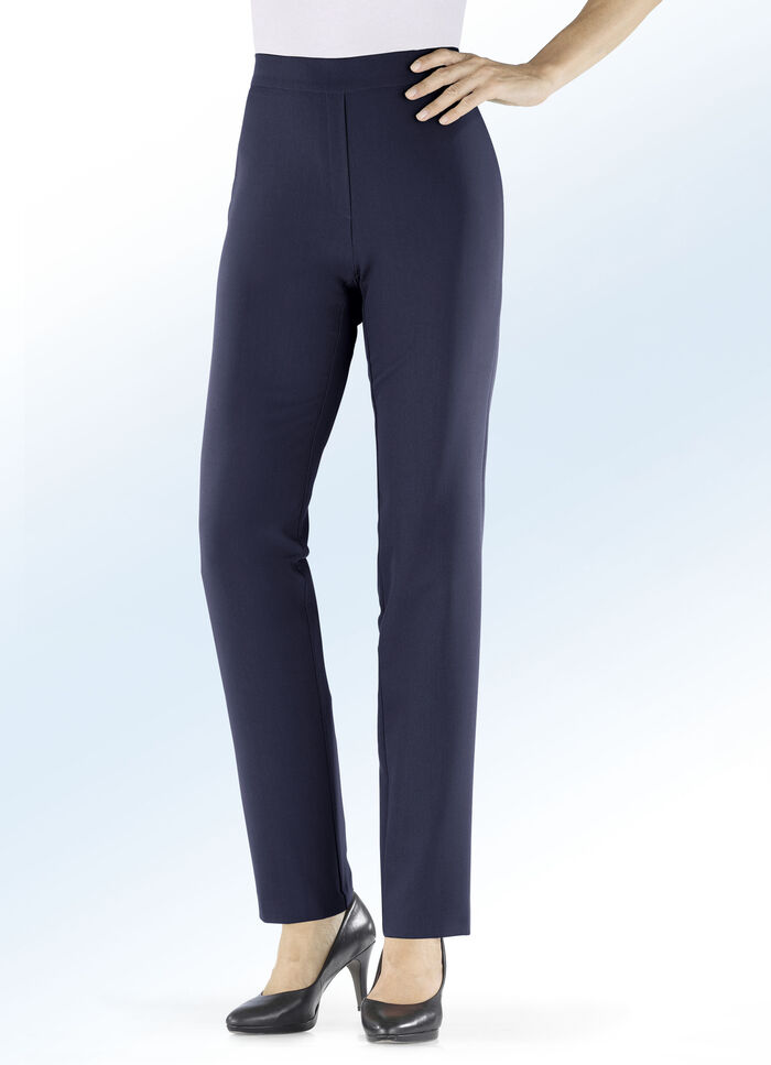 Broek met elastische tailleband aan de achterkant MARINE