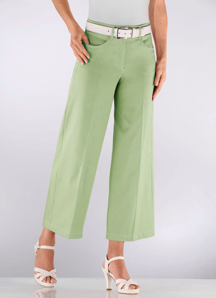 Culotte met modieuze wijde pijpen  