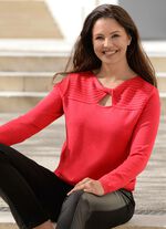 Trui met een subtiele glans 