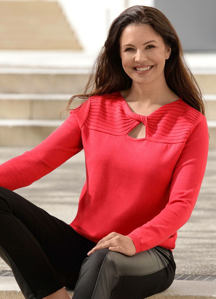 Trui met een subtiele glans 