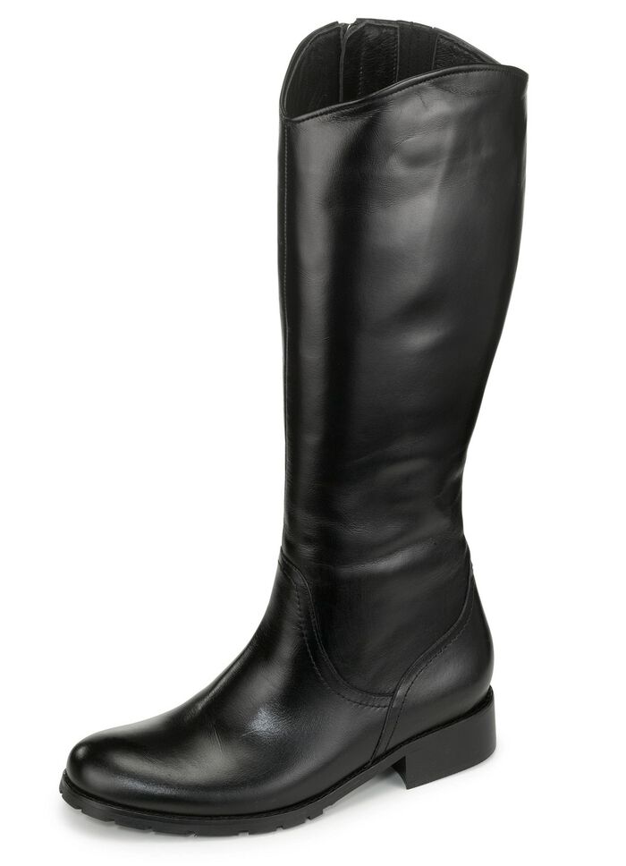 Andrea Conti-laarzen gemaakt van het beste nappaleer ZWART