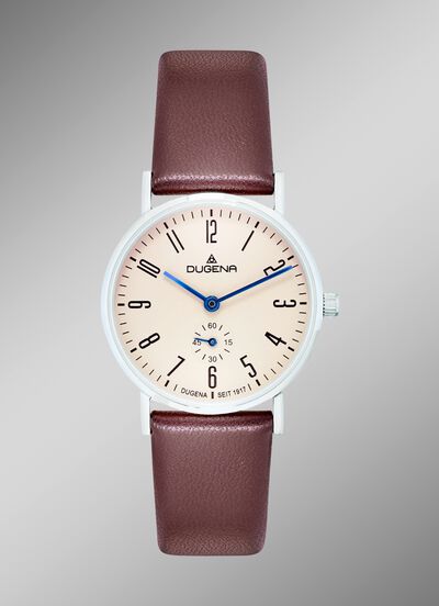 Tijdloos mooi quartz dameshorloge van Dugena 