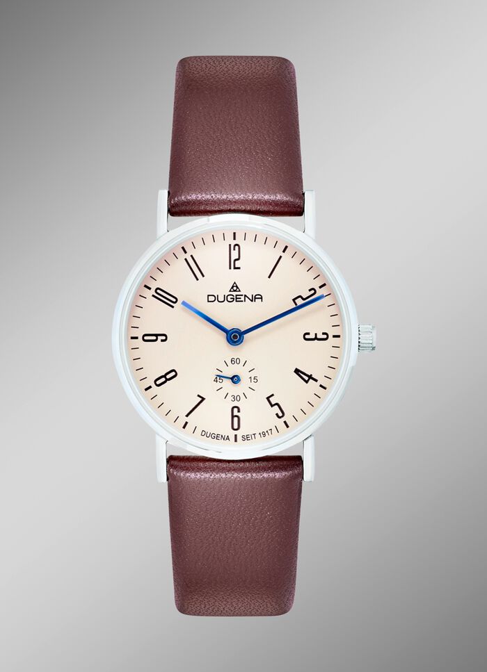 Tijdloos mooi quartz dameshorloge van Dugena 