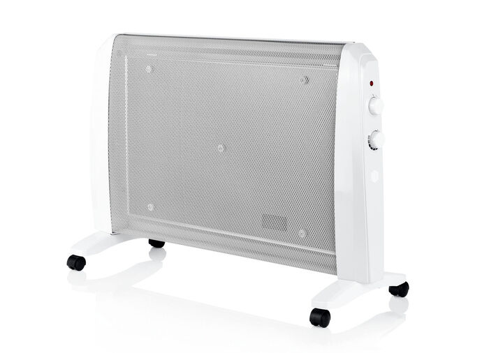 Keramisch golfverwarmingsapparaat met transportrollen WIT-GRIJS