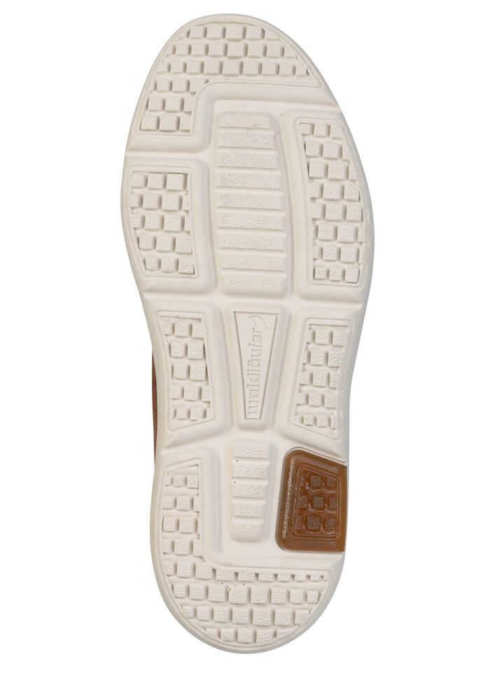 Waldl&auml;ufer, comfortabele herensneakers, breedte H, met uitneembaar voetbed COGNAC-MARINE