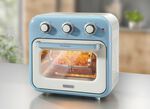 Ariete 2-in-1 heteluchtoven in vintage design BLAUW