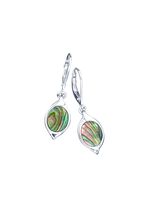 Oorbellen met echt parelmoer van zeeoren 