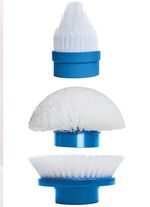 Borstels, set van 3, voor de Hurricane Spin Scrubber reinigingsborstel WIT