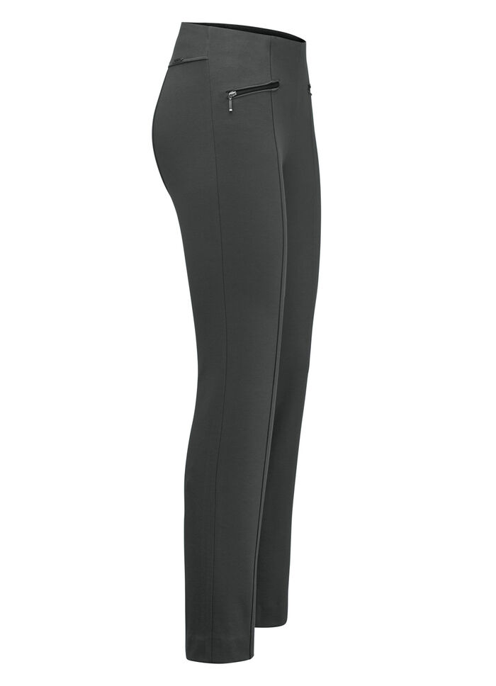 Broek met zakken met ritssluiting ANTRACIET