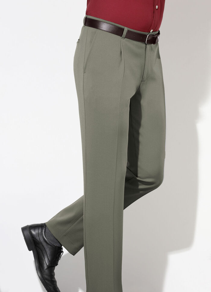 "Klaus Models" onderbuikbroek met riem in 5 kleuren OLIJFGROEN