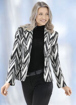 Korte blazer met een extravagant design 
