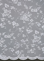 Halftransparante jaloezie met gebogen uiteinde 