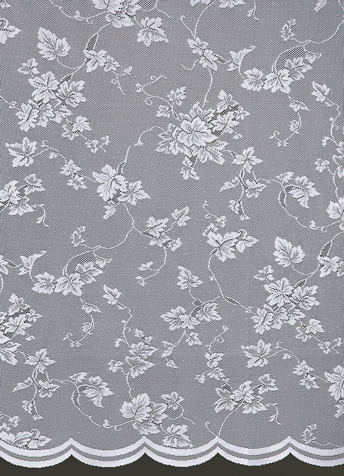 Halftransparante jaloezie met gebogen uiteinde 