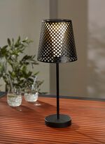 Zonnelamp met metalen gaaskap 