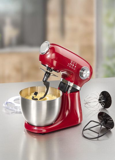 Keukenmachine in vintage design incl. siliconen bakmat 