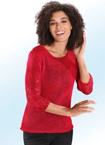 Trui van elegant, glanzend lintgaren 