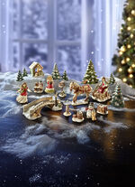 Wintertafereel: Grote hemelse boodschappers in het winterbos 