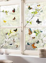 Decoratieve stickers gemaakt van zelfklevende folie 