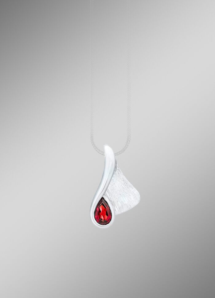 Fascinerende hanger met granaat 