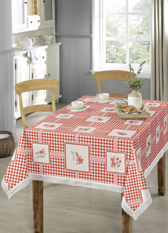 Onderhoudsvriendelijk tafelzeil van tafelzeil ROOD