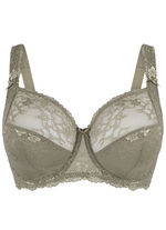 LingaDore beugelbeha met elastische kant OLIJFGROEN