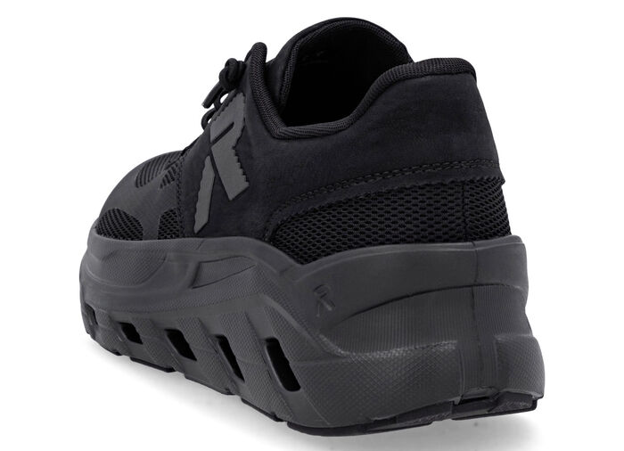 Rieker, sportieve damessneakers, breedte G, met uitneembaar voetbed ZWART