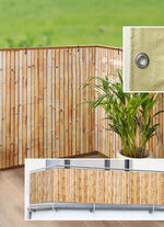 Balkon-privacyscherm in bamboe-look 
