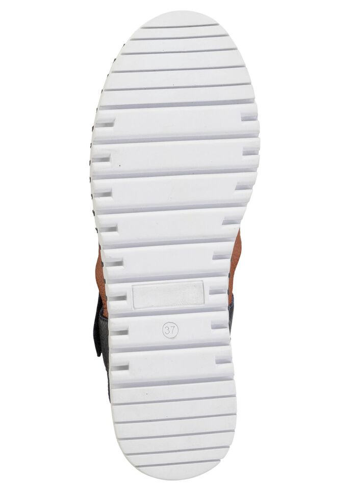 ELENA EDEN sandaal van generfd nappaleer 