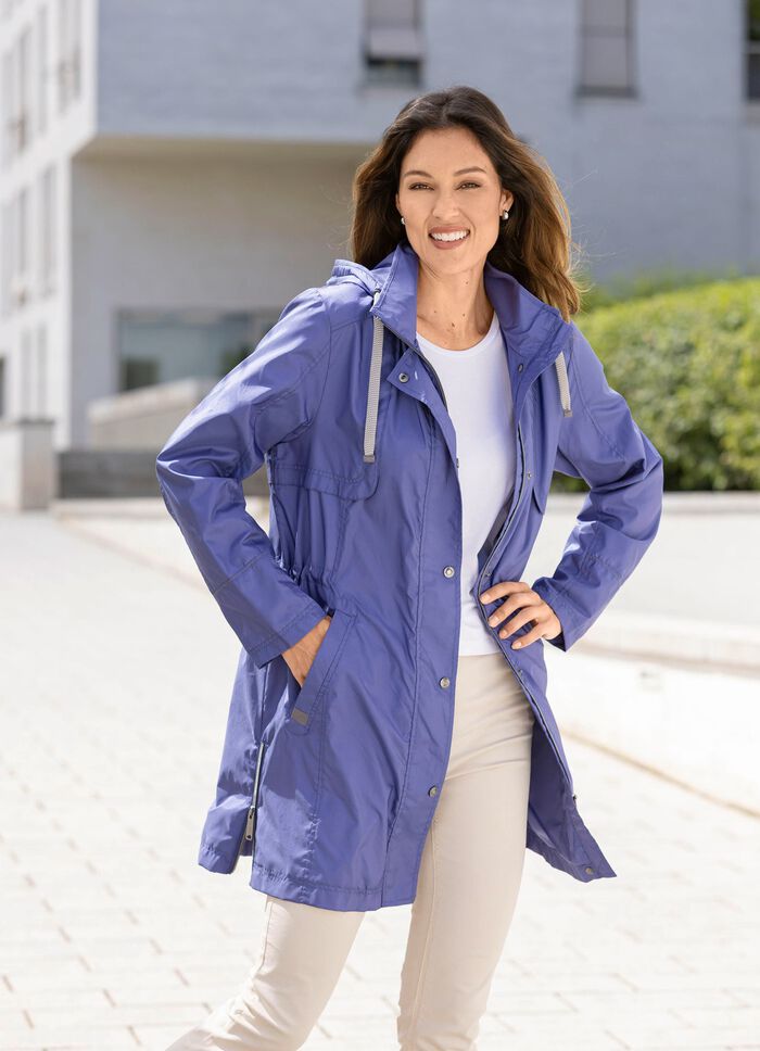 Functionele korte jas in trenchcoatlook ENZIAN