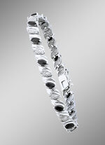 Edel damesarmband met zwarte saffieren