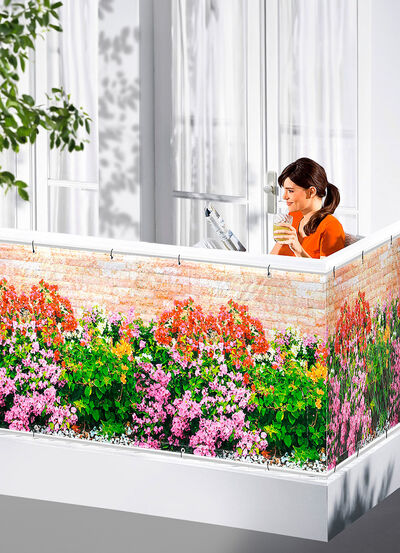 Bedrukt balkon-privacyscherm 