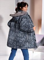 Lange jas met afneembare capuchon 