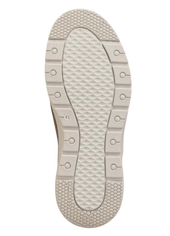 GINO GALANTE pantoffels van denimstof TAUPE