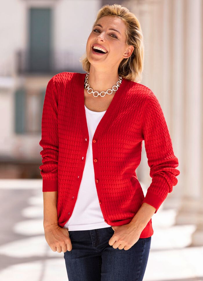 Vest met kabelpatroon 