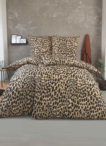 Beddengoedset met luipaardprint