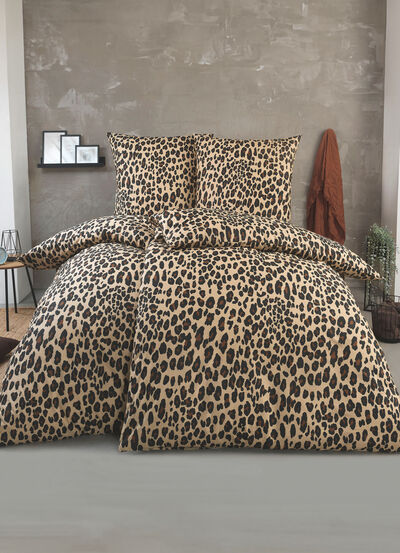 Beddengoedset met luipaardprint  Beddengoedset met luipaardprint