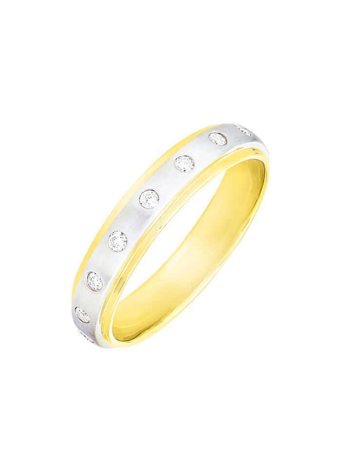 Prachtige damesring met 16 diamanten