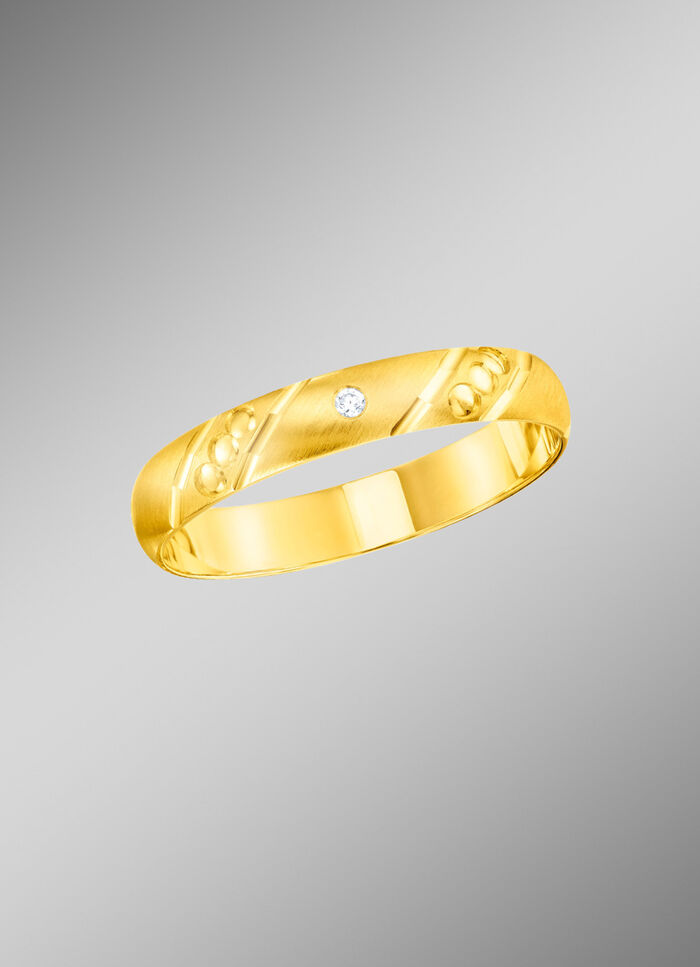 Chique trouwring met matte ringband 