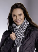 Sjaal met pied-de-poule-motief 