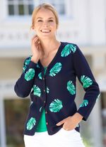 Vest met een gestreept dessin op de achterkant 