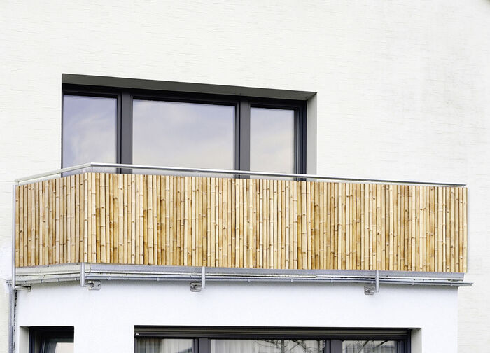 Balkon-privacyscherm in bamboe-look 