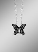 Vlinderhanger met 20 diamanten 