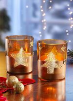 Waxinelichthouder, set van 2 