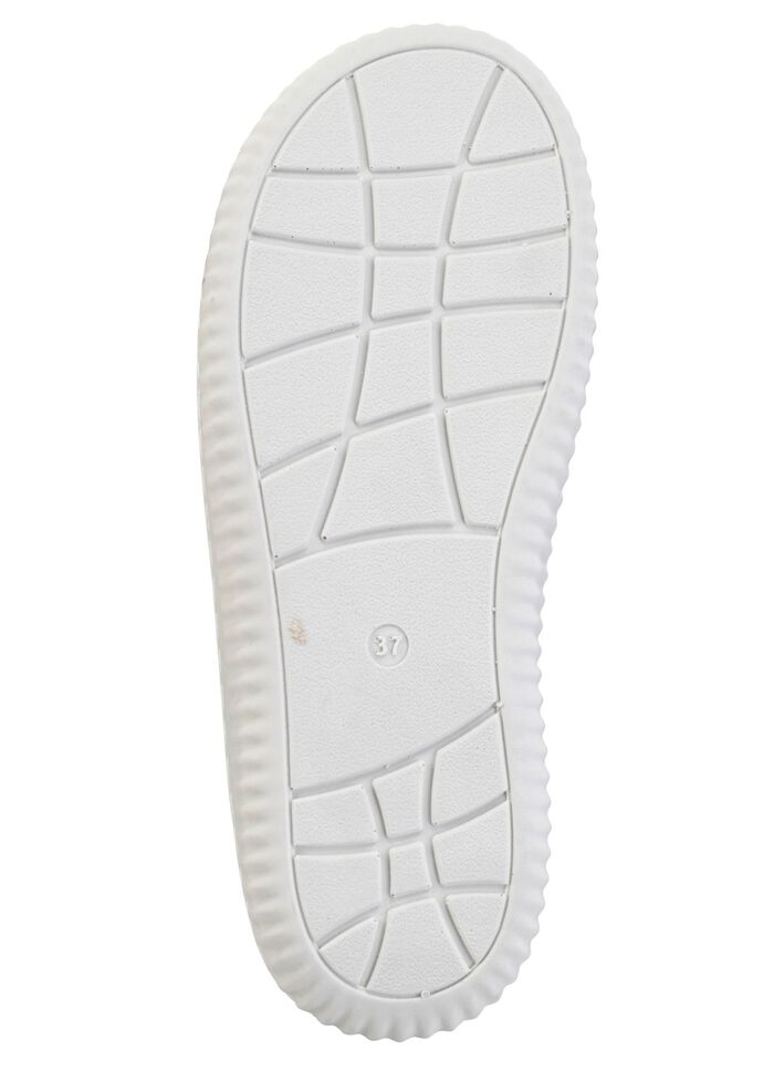 Muiltjes van ELENA EDEN met deels glinsterende zebraprint PARELGRIJS