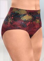 Verpakking van vier slips met kleurrijk printdesign 