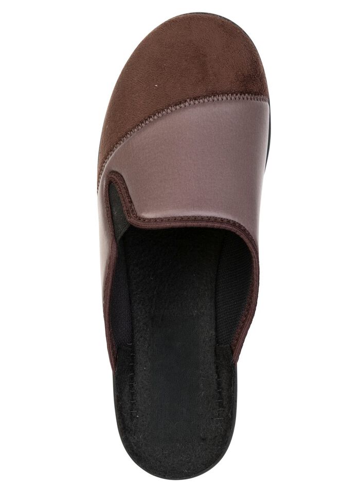 Comfortabele herenpantoffels, breedte H, met elastische band 