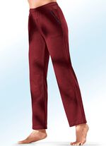 Broek met decoratieve band geborduurd met glanzend draad BORDEAUX