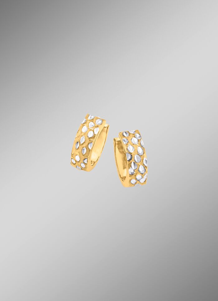 Klapcreolen, machinaal gegraveerd 