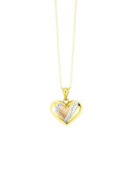 Harthanger met diamantcoating in driekleur 