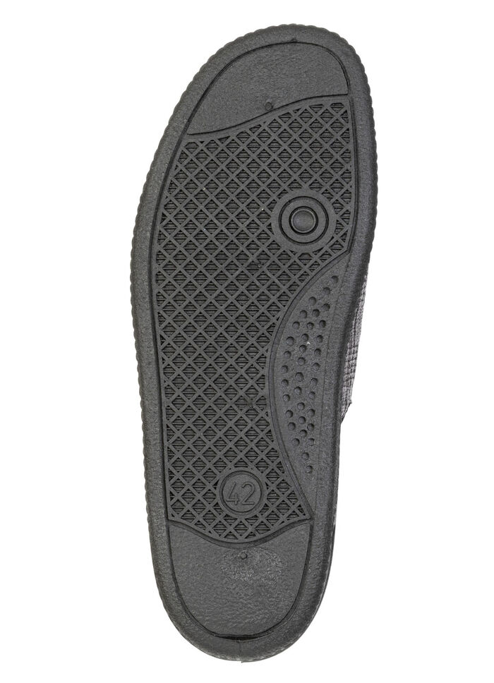 Klassieke herenpantoffels met anatomisch gevormd voetbed GRAU